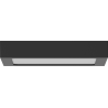 Mexen LDSS plafon sufitowy LED natynkowy 22 x 22 cm, 18W, Zimna - 6500K, 1440 lm, czarny - L213-022-1865-70