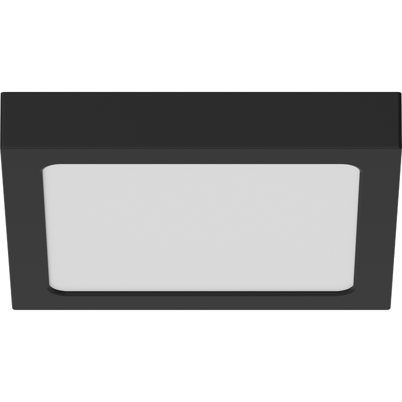 Mexen LDSS LED griestu uzlikts plafons 22 x 22 cm, 18W, Auksts - 6500K, 1440 lm, melns - L213-022-1865-70