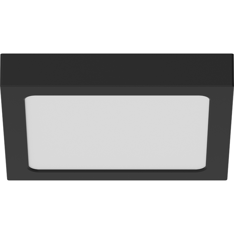 Mexen LDSS plafon sufitowy LED natynkowy 22 x 22 cm, 18W, Zimna - 6500K, 1440 lm, czarny - L213-022-1865-70