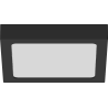 Mexen LDSS plafon sufitowy LED natynkowy 22 x 22 cm, 18W, Zimna - 6500K, 1440 lm, czarny - L213-022-1865-70