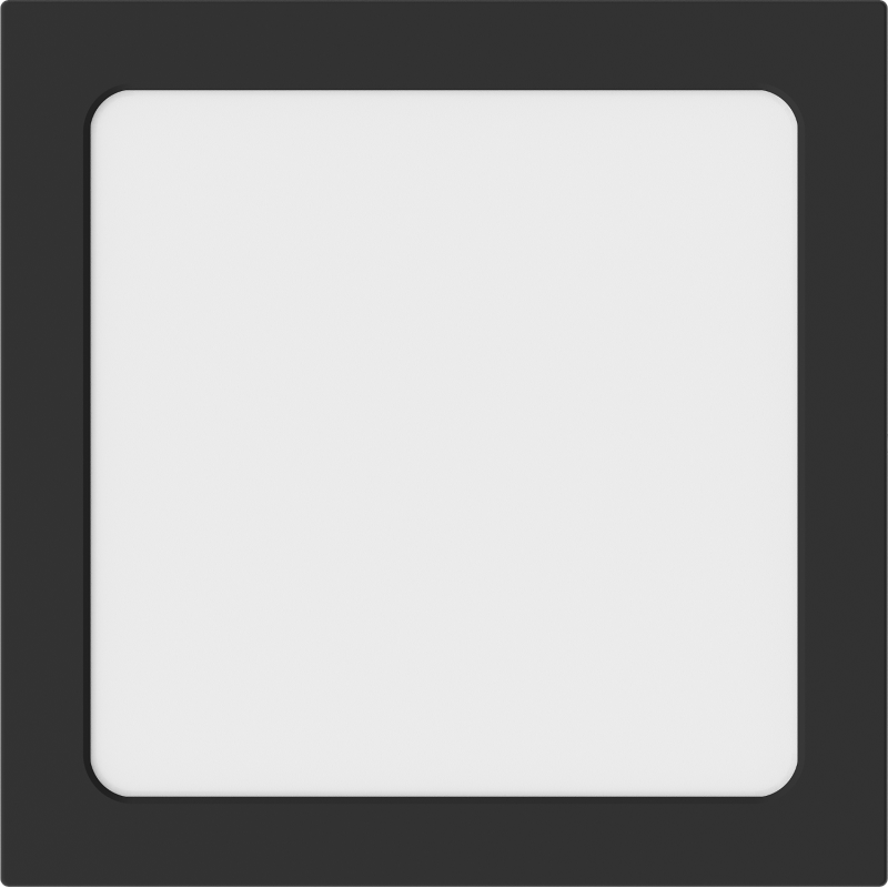 Mexen LDSS LED griestu uzlikts plafons 22 x 22 cm, 18W, Auksts - 6500K, 1440 lm, melns - L213-022-1865-70