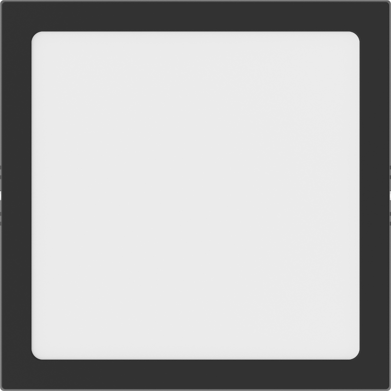 Mexen LDSS LED griestu lampa virsapmetuma 30 x 30 cm, 24W, Neitrāla - 4000K, 1920 lm, melna - L213-030-2440-70