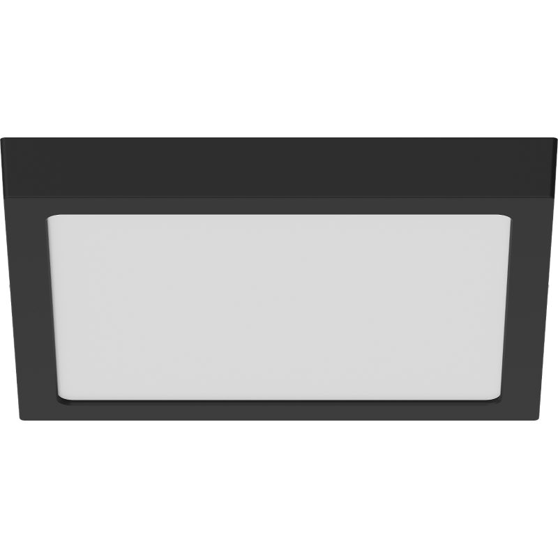 Mexen LDSS plafon sufitowy LED natynkowy 30 x 30 cm, 24W, Zimna - 6500K, 1920 lm, czarny - L213-030-2465-70