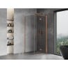 Mexen Mist-F cabina doccia pieghevole destra 70 x 70 cm, trasparente, rame spazzolato - 8A6T-070-070-65-00-P