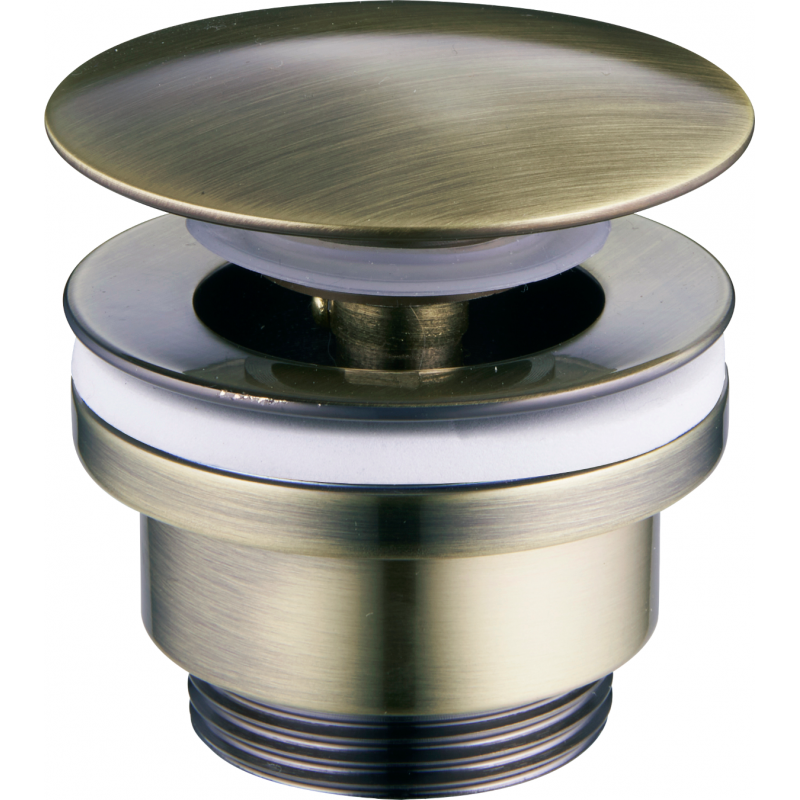 Mexen universal click-clack plug, antique brass - 79930-40