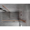 Mexen Mist-F preklopna tuš kabina desna 70 x 85 cm, prozirna, brušeni mjed - 8A6T-070-085-65-00-P