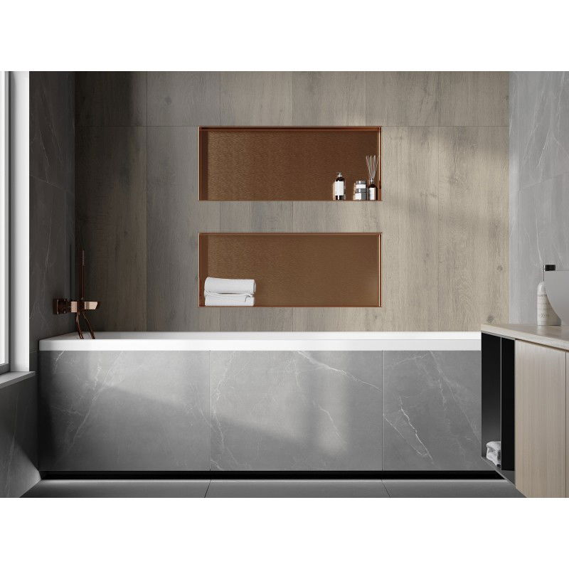 Mexen X-Wall-NR étagère encastrée sans rebord 75 x 30 cm, cuivre brossé - 19C1753010