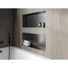 Mexen X-Wall-NR nišas plaukts bez apkakles 75 x 30 cm, gun gray matēts - 19E1753010