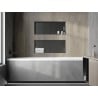 Mexen X-Wall-NR mensola a incasso senza flangia 75 x 30 cm, grigio canna di fucile spazzolato - 19E1753010