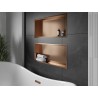 Mexen X-Wall-R nise plank met flens 75 x 30 cm, geborsteld koper - 19C0753010