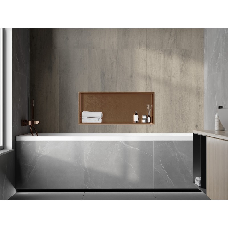 Mexen X-Wall-R nišas plaukts ar atloku 75 x 30 cm, matēts varš - 19C0753010
