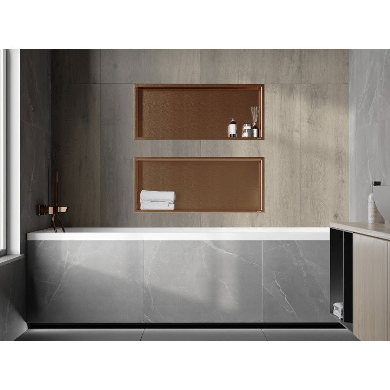 Mexen X-Wall-R Nischeregal mat Rand 75 x 30 cm, gebischt Koffer - 19C0753010