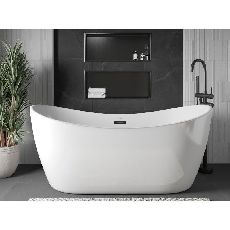 Mexen X-Wall-R Nischenregal mit Flansch 75 x 30 cm, gebürstetes Gun Grey - 19E0753010