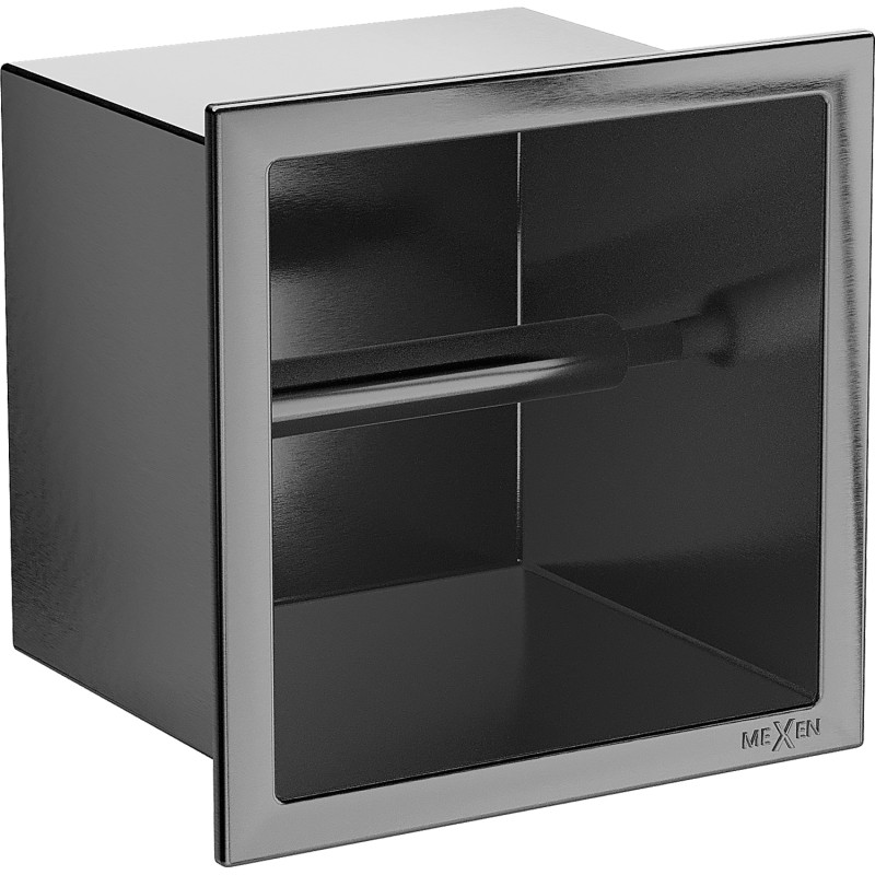 Mexen X-Wall-P Toilettenpapierhalter, gebürstet gun gray - 19E3
