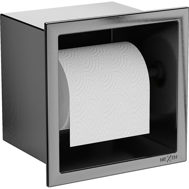 Mexen X-Wall-P support de papier toilette, gris acier brossé - 19E3