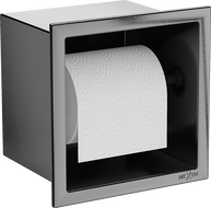 Mexen X-Wall-P toilet paper holder, brushed gun gray - 19E3