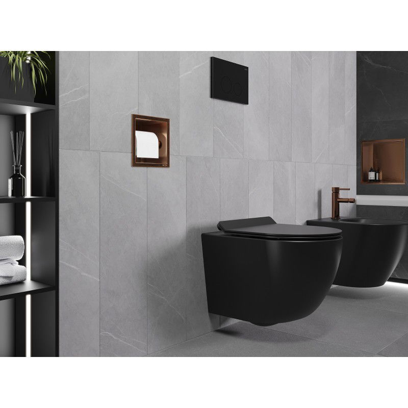 Mexen X-Wall-P Toilettenpapierhalter, gebürstetes Kupfer - 19C3