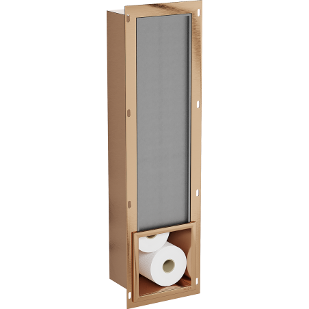 Mexen X-Wall-B magasin de papier toilette, cuivre brossé - 19C5