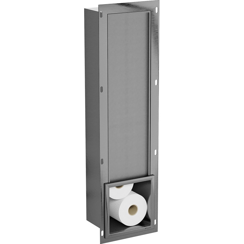 Mexen X-Wall-B Toilettenpapiermagazin, gebürstetes Gun Gray - 19E5