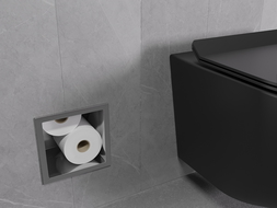 Mexen X-Wall-B porte-rouleau de papier toilette, gris canon brossé - 19E5