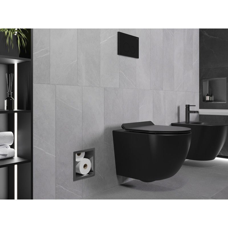 Mexen X-Wall-B Toilettenpapiermagazin, gebürstet gun grey - 19E5