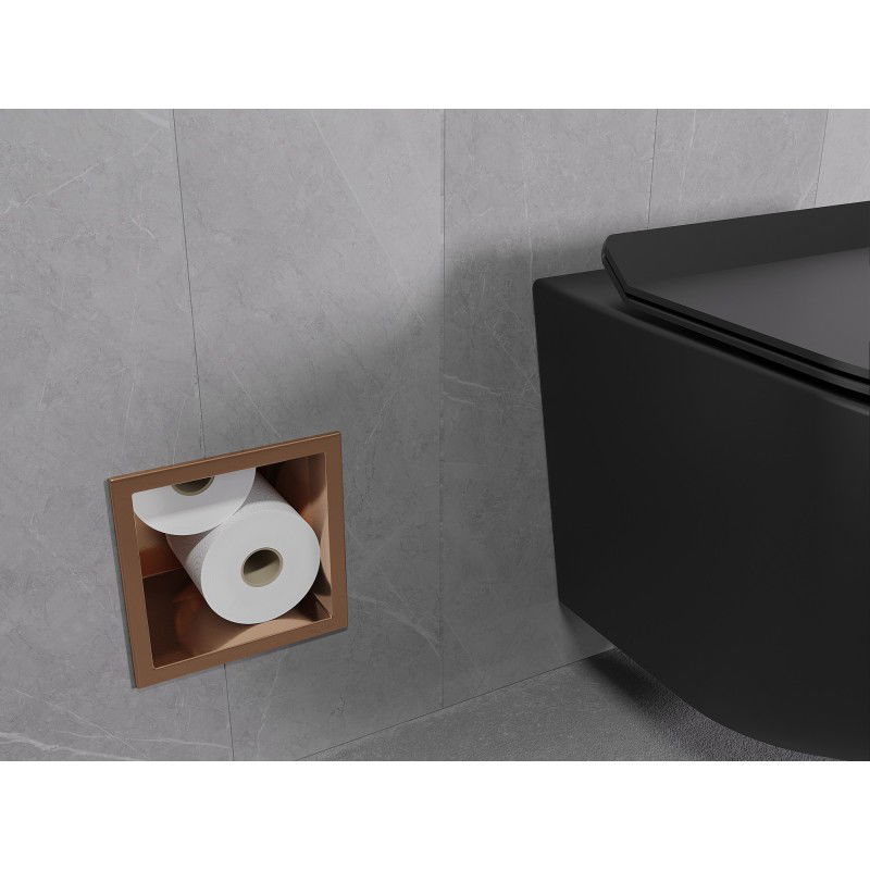 Mexen X-Wall-B magasin de papier toilette, cuivre brossé - 19C5