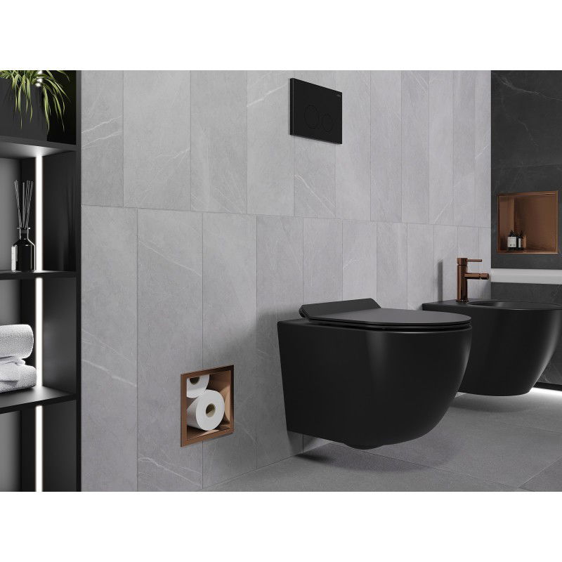 Mexen X-Wall-B magasin de papier toilette, cuivre brossé - 19C5