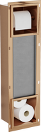Mexen X-Wall-BP support de papier toilette avec chargeur, cuivre brossé - 19C4