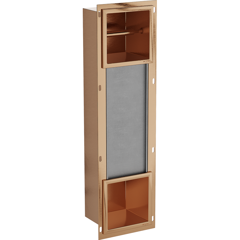 Mexen X-Wall-BP support de papier toilette avec chargeur, cuivre brossé - 19C4