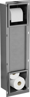 Mexen X-Wall-BP Toilettenpapierhalter mit Magazin, gebürstetes Gun Grey - 19E4