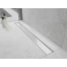 Mexen Flat MGW cover for linear drain 70 cm, white glass - 1027070
