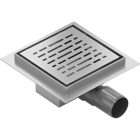 Mexen Flat-Q M01 scarico a pavimento quadrato 15 x 15 cm, inox - 1010315