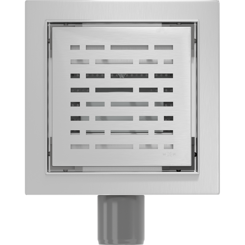 Mexen Flat-Q M01 quadratische Bodeneinlauf 15 x 15 cm, Inox - 1010315