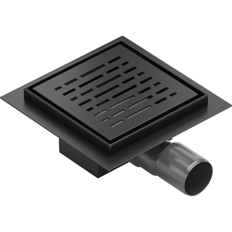 Mexen Flat-Q M01 grille de sol carrée 12 x 12 cm, noir - 1710312