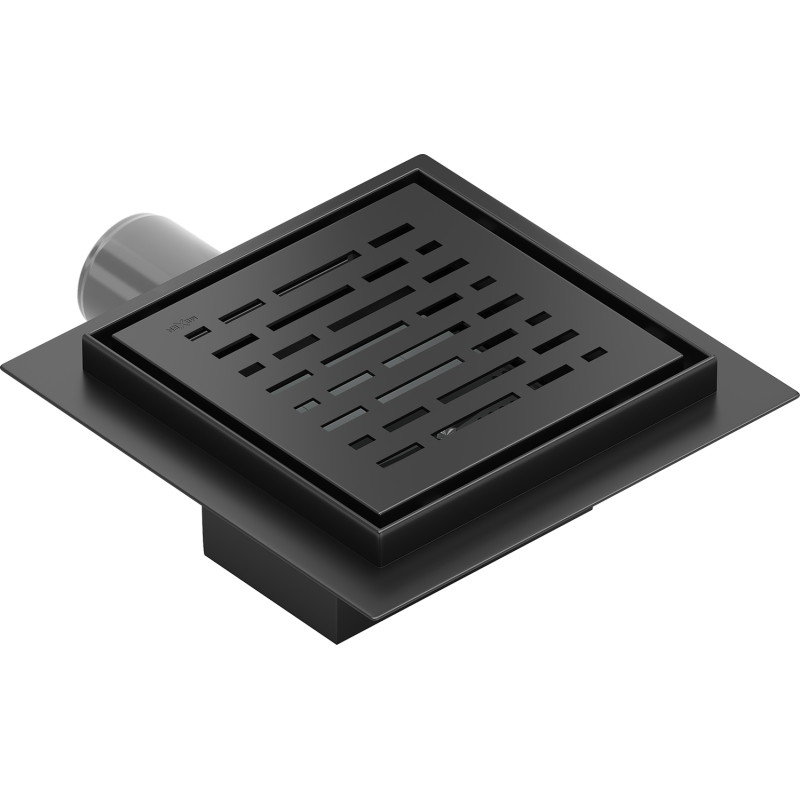 Mexen Flat-Q M01 vierkante vloerafvoer 12 x 12 cm, zwart - 1710312