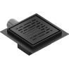 Mexen Flat-Q M01 quadratischer Bodenablauf 15 x 15 cm, schwarz - 1710315
