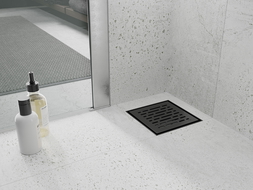 Mexen Flat-Q M01 floor drain square 12 x 12 cm, black - 1710312