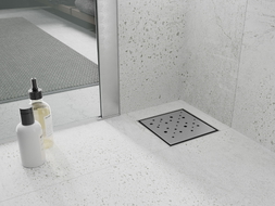 Mexen Flat-Q M12 podnižni kvadratni odvod 12 x 12 cm, inox - 1010412