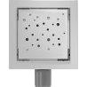 Mexen Flat-Q M12 quadratischer Bodeneinlauf 15 x 15 cm, Inox - 1010415
