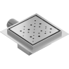 Mexen Flat-Q M12 golvbrunn fyrkantig 15 x 15 cm, inox - 1010415