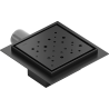 Mexen Flat-Q M12 floor inlet square 12 x 12 cm, black - 1710412
