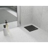 Mexen Flat-Q M12 floor inlet square 12 x 12 cm, black - 1710412