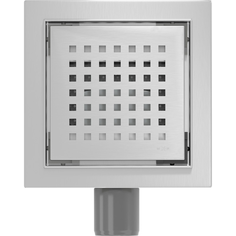 Mexen Flat-Q M08 scarico a pavimento quadrato 12 x 12 cm, inox - 1010512