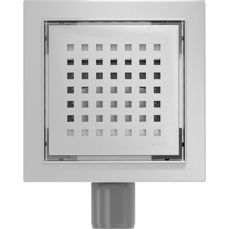 Mexen Flat-Q M08 vierkante vloerafvoer 12 x 12 cm, inox - 1010512