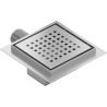 Mexen Flat-Q M08 scarico a pavimento quadrato 12 x 12 cm, inox - 1010512