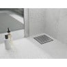 Mexen Flat-Q M08 scarico a pavimento quadrato 15 x 15 cm, inox - 1010515