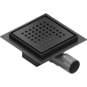 Mexen Flat-Q M08 scarico da pavimento quadrato 12 x 12 cm, nero - 1710512
