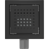 Mexen Flat-Q M08 scarico da pavimento quadrato 12 x 12 cm, nero - 1710512