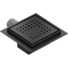 Mexen Flat-Q M08 desagüe de suelo cuadrado 12 x 12 cm, negro - 1710512