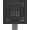 Mexen Flat-Q M08 siphon de sol carré 15 x 15 cm, noir - 1710515